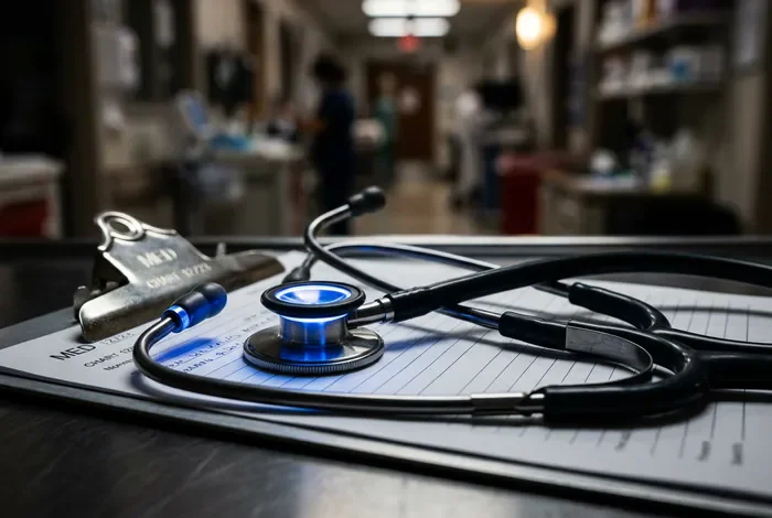 Comprendre le profil et les troubles du collopathe Gros plan minimaliste d'un stéthoscope représentant le diagnostic médical