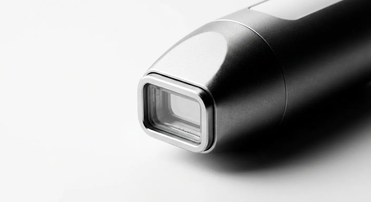 Épilation laser menton témoignage : Avis et Résultats Gros plan sur un appareil d'épilation laser professionnel pour le visage